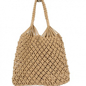 картинка Сумка плетеная пляжная ручки косичкой от магазина LonnaMag
