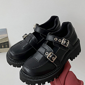 картинка Туфли мэри джейн зубчатая подошва два широких ремешка  от магазина LonnaMag