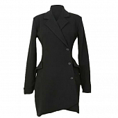 Картинка Пиджак длинный (платье) на запах низ углами от магазина LonnaMag