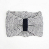 картинка Повязка вязаная на голову сборка в черное кольцо от магазина LonnaMag