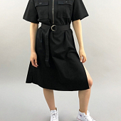 Картинка Платье миди верх рубашкой короткий рукав от магазина LonnaMag