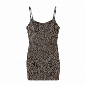 Картинка Платье мини тонкие лямки принт огурцы от магазина LonnaMag