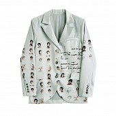 Картинка Пиджак принт надписи и портреты от магазина LonnaMag