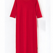 Картинка Платье трикотаж прямое разрез сбоку от магазина LonnaMag