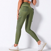 Картинка Леггинсы гладкие сзади и по бокам карманы от магазина LonnaMag