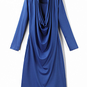 Картинка Платье по фигуре с большой драпировкой спереди от магазина LonnaMag