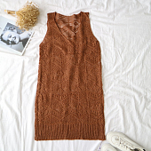 Картинка Платье вязаное крючком с отверстиями (второй слой) от магазина LonnaMag