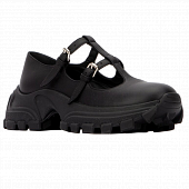 картинка Туфли грубые Мэри Джейн массивная подошва 2 тонких ремешка от магазина LonnaMag