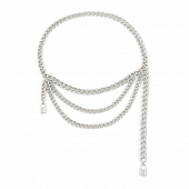 картинка Пояс металлический цепь 3 ряда с замками на концах от магазина LonnaMag