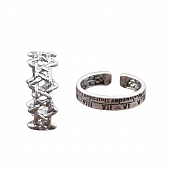 картинка Кольца набор 2 шт шестиконечная звезда надписи месяцы числа от магазина LonnaMag