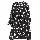 Картинка Платье прямое цветочный принт V-вырез круглая горловина от магазина LonnaMag