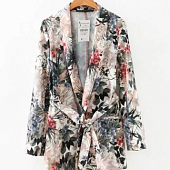 Картинка Пиджак цветы и пальмы от магазина LonnaMag