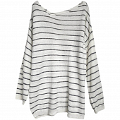 Картинка Платье туника легкая вязка тонкие полоски разрезы от магазина LonnaMag