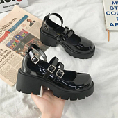 картинка Туфли мэри джейн лаковые 3 ремешка  от магазина LonnaMag