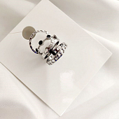 картинка Кольца набор 4 шт цепь 4 черных круга от магазина LonnaMag