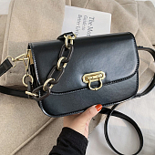 картинка Сумка золотой замок дугой, цепь цветные звенья на ручке от магазина LonnaMag