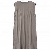 Картинка Платье прямое без рукавов спортивного кроя строчка вдоль пройм от магазина LonnaMag