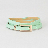 картинка Ремень гладкий матовый вытянутая прямоугольная пряжка ширина - 0,8 см от магазина LonnaMag