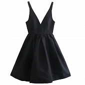 Картинка Платье V-вырез переходит в лямки пышная юбка стиль Барби от магазина LonnaMag