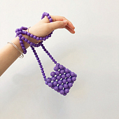 картинка Сумка цветные однотонные крупные бусины от магазина LonnaMag