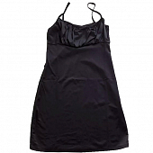 Картинка Платье мини стрейч тонкие лямки сборка на груди от магазина LonnaMag