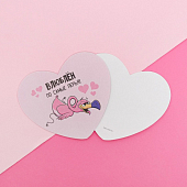 картинка Открытка-валентинка «Влюблён», 7 х 6см Сердечко от магазина LonnaMag