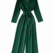 Картинка Комбинезон широкие брюки длинный рукав + пояс от магазина LonnaMag