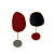 картинка Серьги асимметричные неровные круги золотая окантовка от магазина LonnaMag