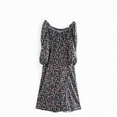 Картинка Платье миди деревенский стиль розовые мелкие цветы от магазина LonnaMag