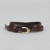 картинка Ремень гладкий, ширина - 1 см, пряжка золото от магазина LonnaMag