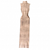 Картинка Платье миди мелкий рубчик воротник без рукавов от магазина LonnaMag