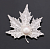 картинка Брошь в стразах кленовый лист жемчужина от магазина LonnaMag