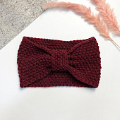 картинка Повязка вязаная на голову сборка в широкое кольцо от магазина LonnaMag