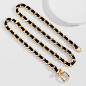 картинка Пояс металлический цепь с черной бархатной лентой от магазина LonnaMag
