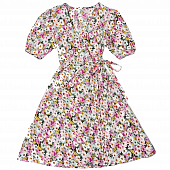 Картинка Платье на запах миди пастельный цветочный принт от магазина LonnaMag