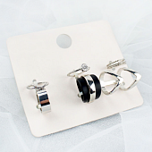 картинка Набор колец 5шт + кольцо углом от магазина LonnaMag