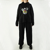 Картинка Костюм худи принт микки Mickey + широкие штаны (флис) от магазина LonnaMag