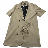 Картинка Платье пиджак двубортное короткий рукав + пояс от магазина LonnaMag