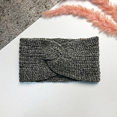 картинка Повязка вязаная на голову двухсторонний захват от магазина LonnaMag