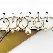 картинка Набор колец 6 штук разный жемчуг от магазина LonnaMag