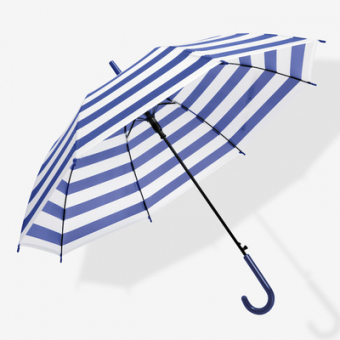 Зонт трость прозрачный + цветные полосы полосатый