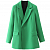 Картинка Пиджак удлиненный свободные запах на одну пуговицу зеленый от магазина LonnaMag