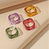 картинка Кольцо пластик квадрат от магазина LonnaMag