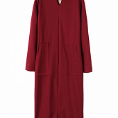 Картинка Прямое платье маленький V вырез 2 накладных кармана от магазина LonnaMag